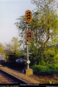 C&O Railway signal: East LaGrange (WAS)